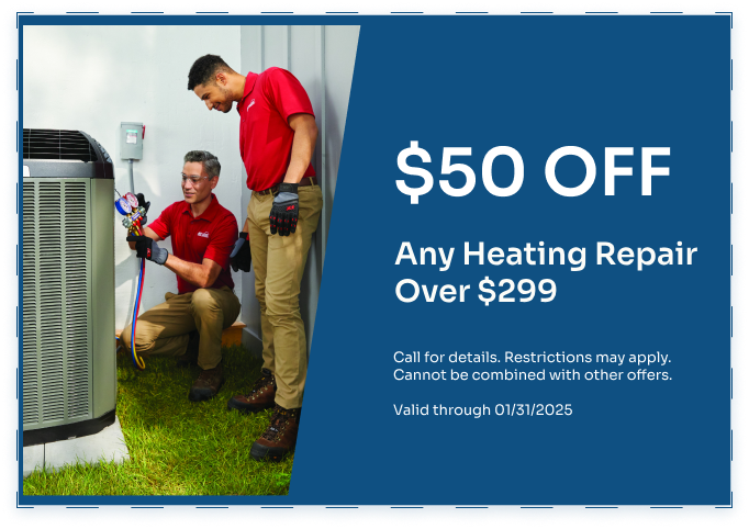 50 OFF Any Heating Repair