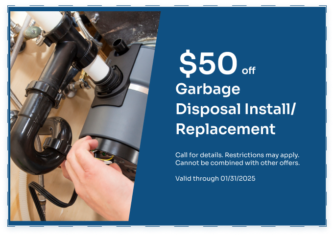 $50 off Garbage Disposal Install Replacement